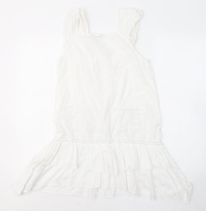Womens UK Size 12 Marks and Spencer White Basic Tank