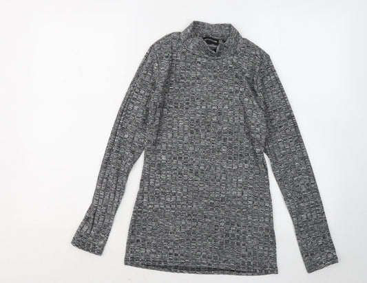 Womens UK Size 8 PRETTYLITTLETHING Grey Pullover Jumper