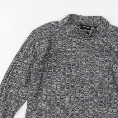 Womens UK Size 8 PRETTYLITTLETHING Grey Pullover Jumper