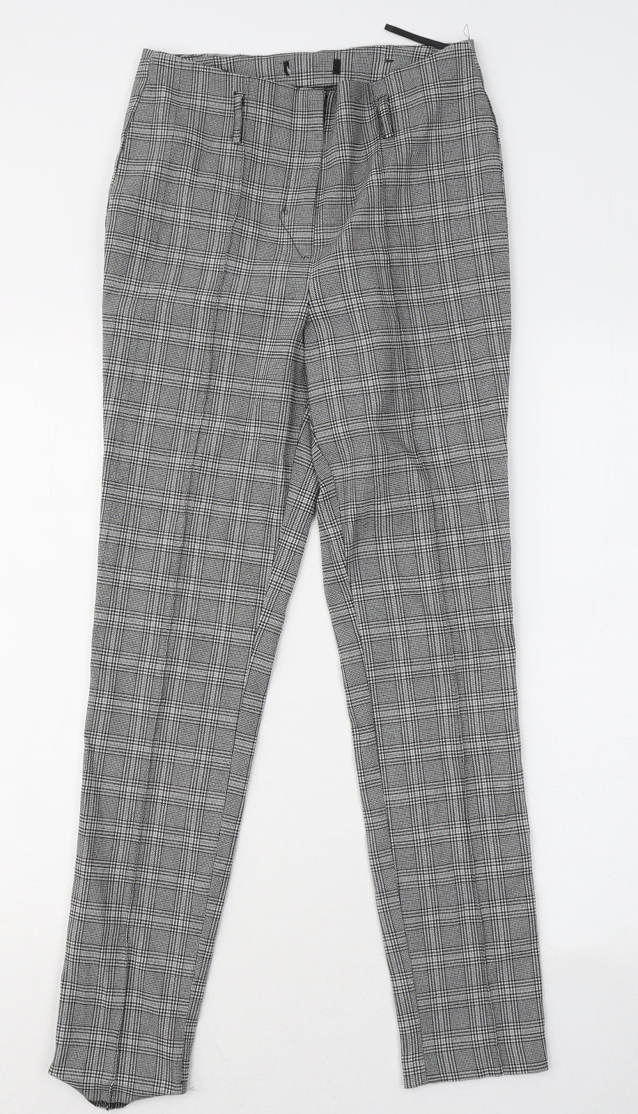 Womens UK Size 8 New Look Regular Fit  Grey Trousers