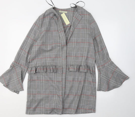 Womens UK Size 10 Innocence Grey Cardigan Jumper