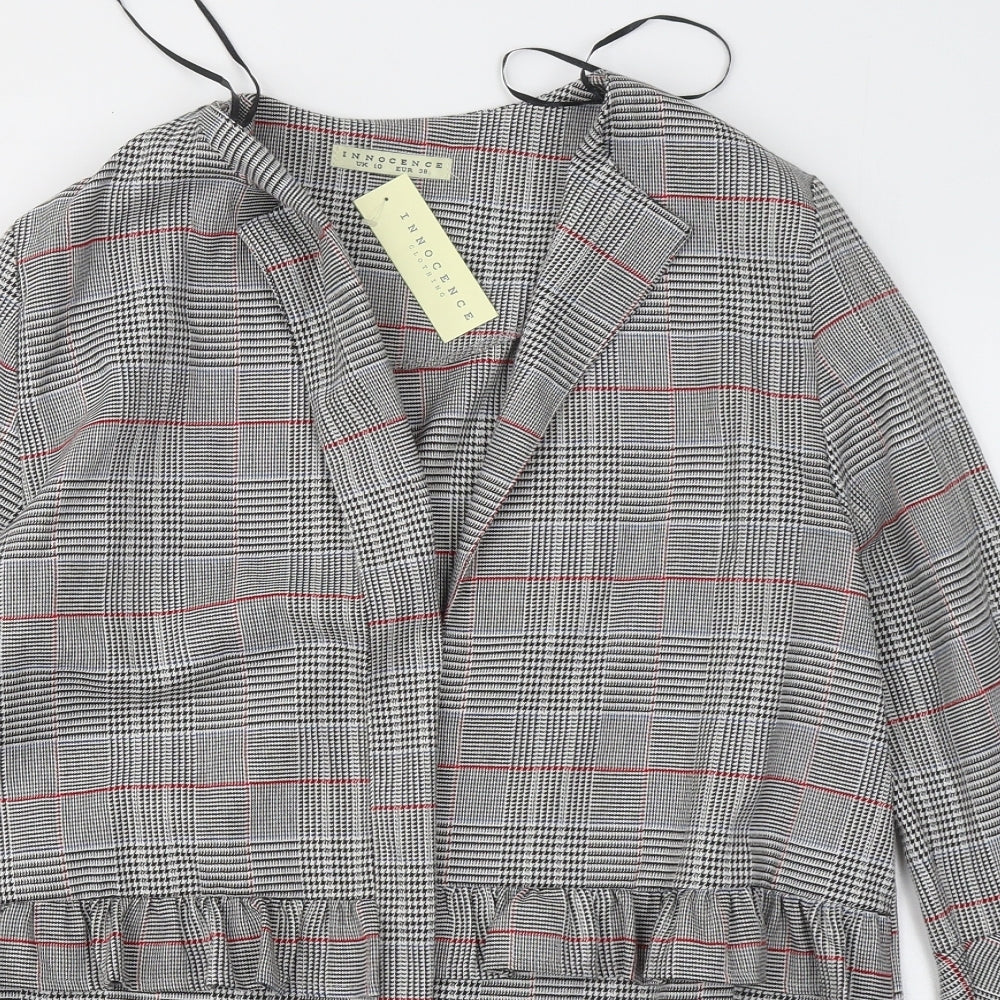 Womens UK Size 10 Innocence Grey Cardigan Jumper