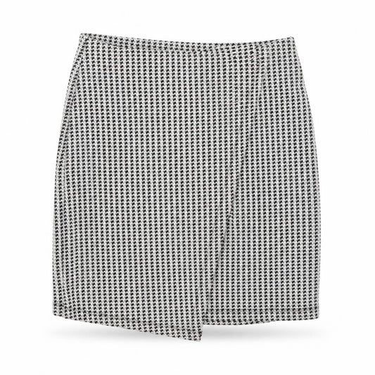 Miss Selfridge Womens White Geometric Polyester Mini Skirt Size 10