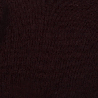 New Look Mens Red Round Neck Acrylic Pullover Jumper Size M