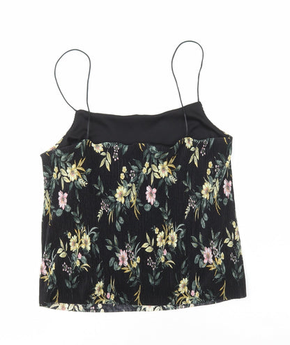 Womens UK Size 14 New Look Black Camisole T-Shirt