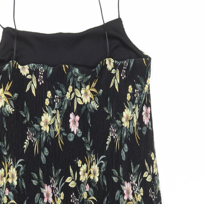 Womens UK Size 14 New Look Black Camisole T-Shirt