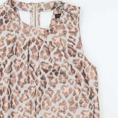 Womens UK Size 6 River Island Multicoloured Basic Tank