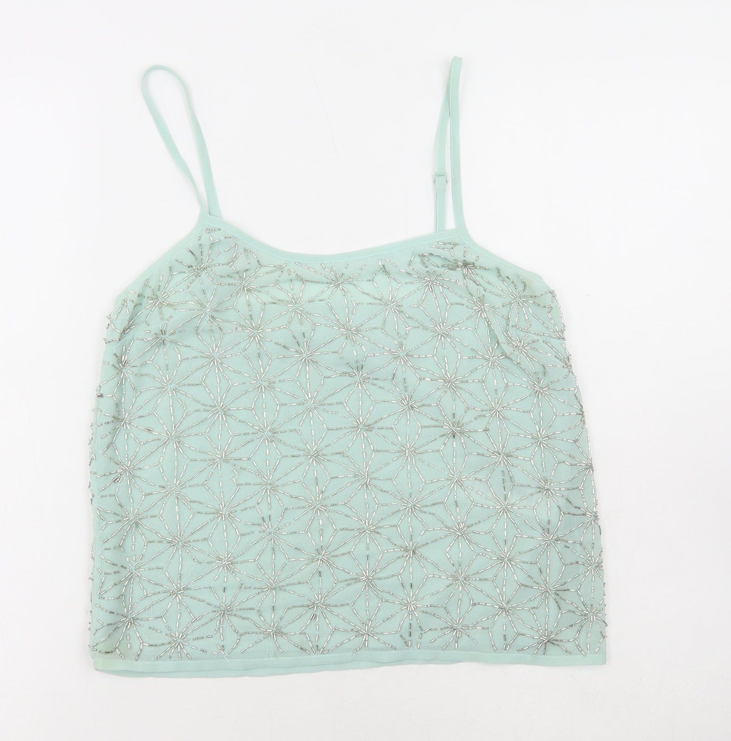 Womens UK Size 8 Topshop Blue Camisole T-Shirt
