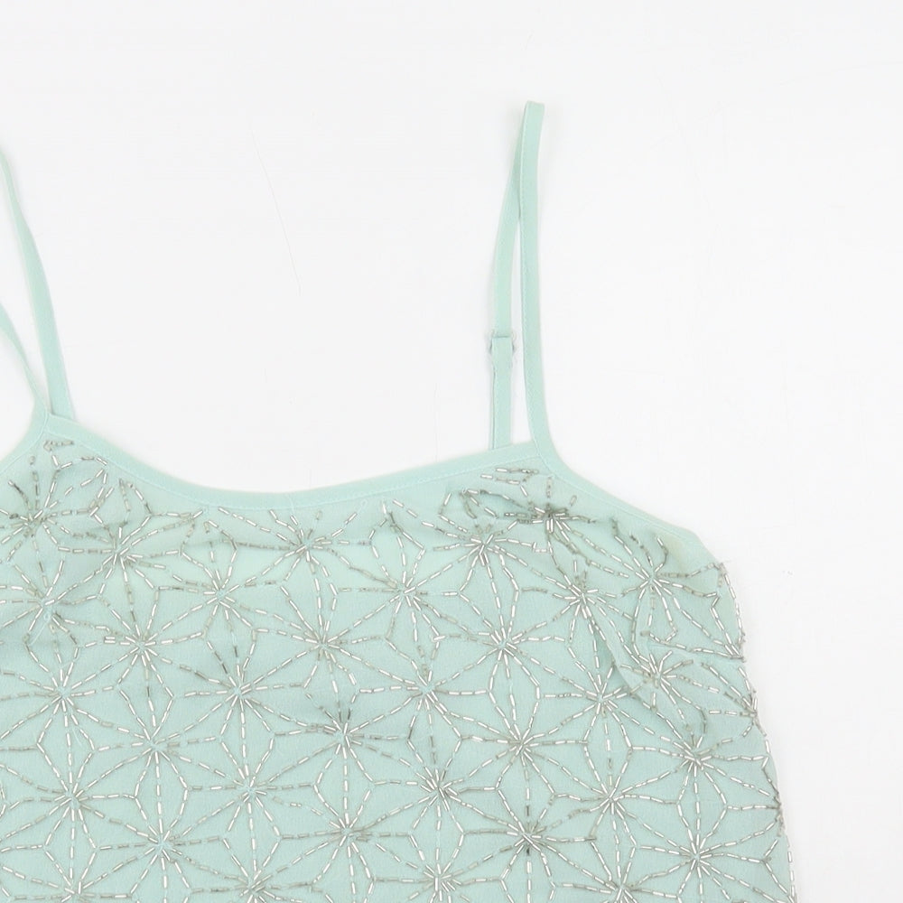 Womens UK Size 8 Topshop Blue Camisole T-Shirt