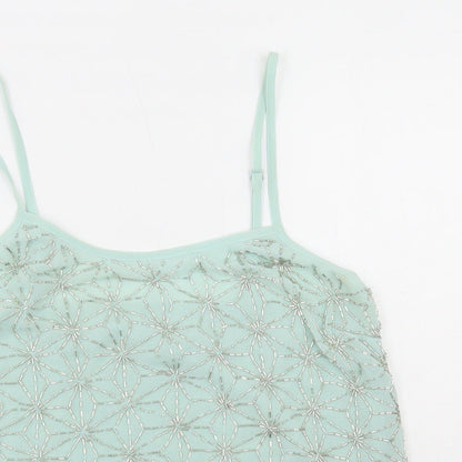 Womens UK Size 8 Topshop Blue Camisole T-Shirt