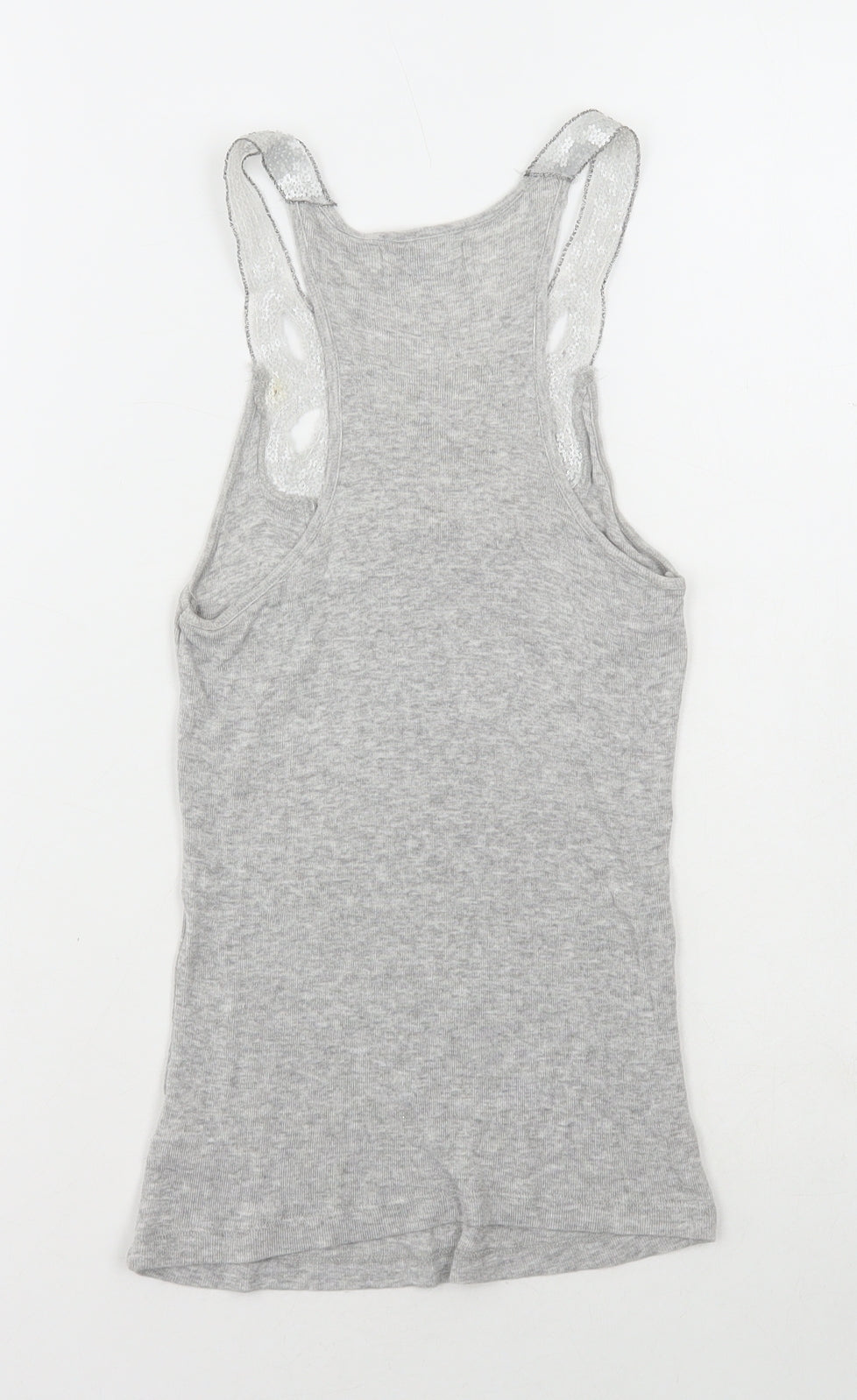 Womens UK Size 6 Topshop Grey Camisole Tank