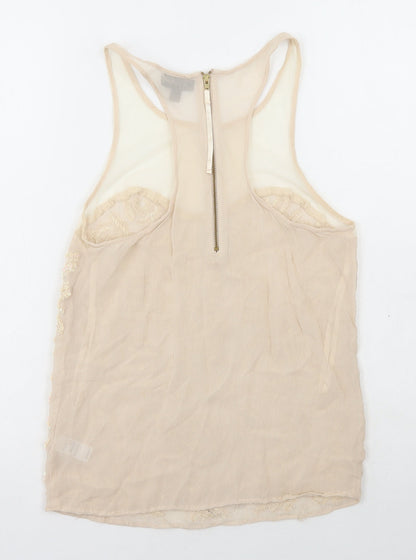 Womens UK Size 6 Topshop Beige Camisole Tank