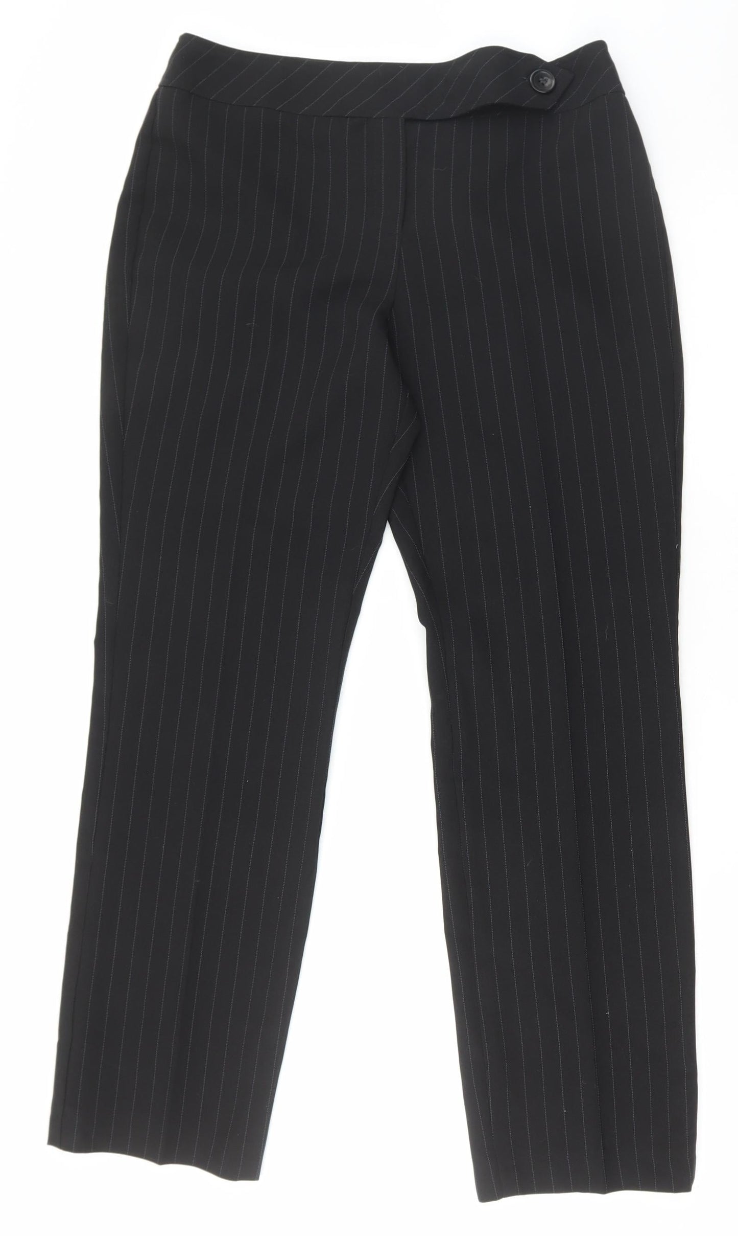 Womens UK Size 12 Dorothy Perkins Regular Fit  Black Trousers