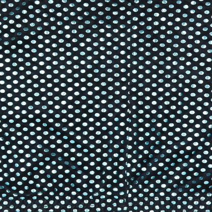 6th Sense Womens Black Polka Dot Nylon Jersey Blouse Size L Round Neck