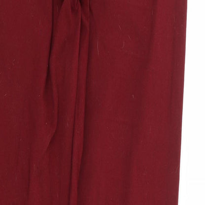 New Look Womens Red Cotton Skinny Jeans Size 8 L29 in Regular Zip