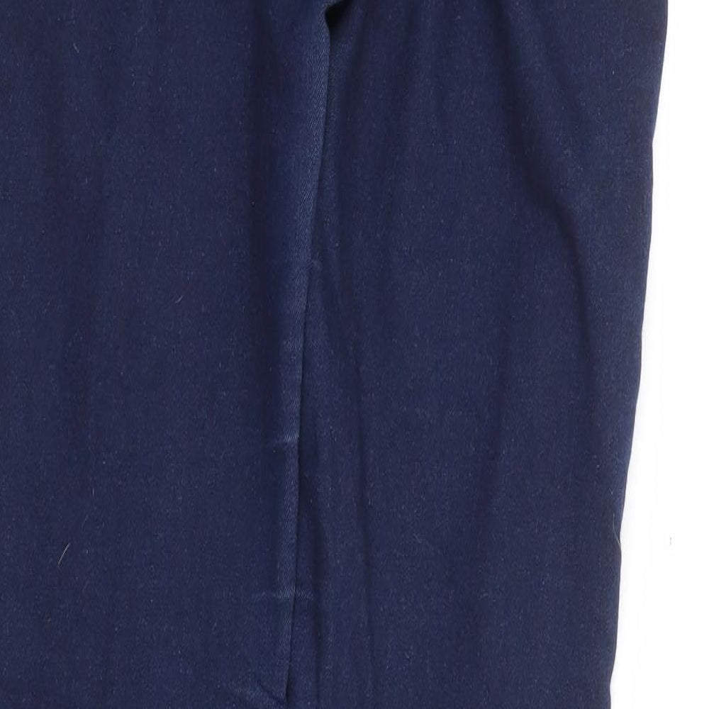 New Look Womens Blue Cotton Skinny Jeans Size 8 L30 in Extra-Slim Zip