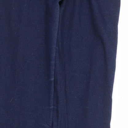 New Look Womens Blue Cotton Skinny Jeans Size 8 L30 in Extra-Slim Zip