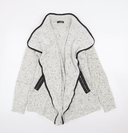 Womens UK Size S Quiz Ivory Cardigan Jumper