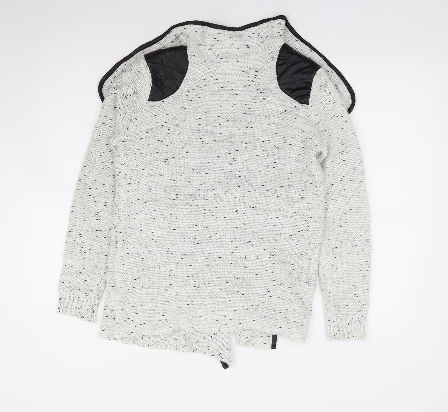 Womens UK Size S Quiz Ivory Cardigan Jumper