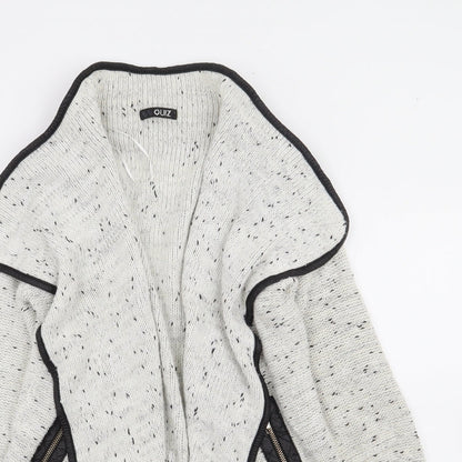 Womens UK Size S Quiz Ivory Cardigan Jumper