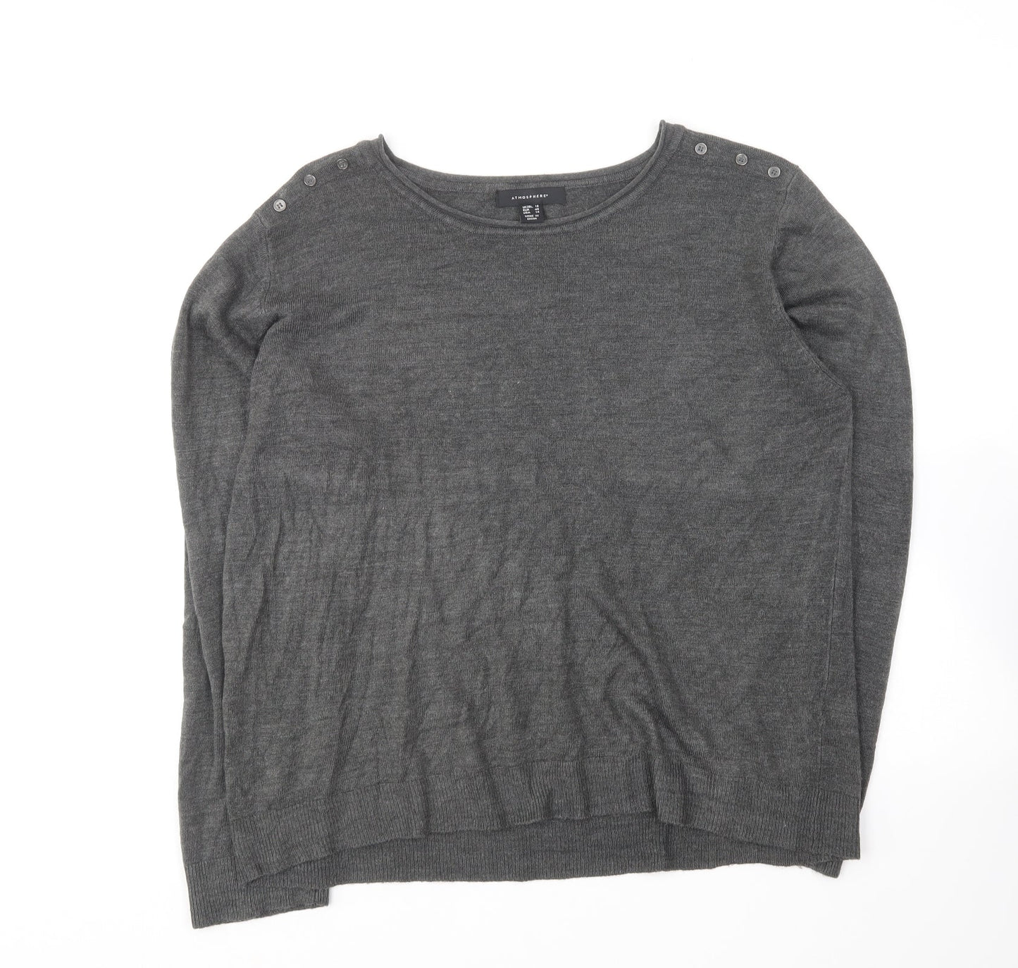 Womens UK Size 18 Atmosphere Grey Pullover Jumper