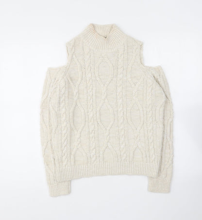 Womens UK Size 8 River Island Ivory Pullover Jumper