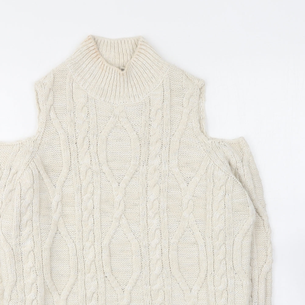 Womens UK Size 8 River Island Ivory Pullover Jumper