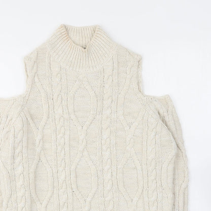 Womens UK Size 8 River Island Ivory Pullover Jumper