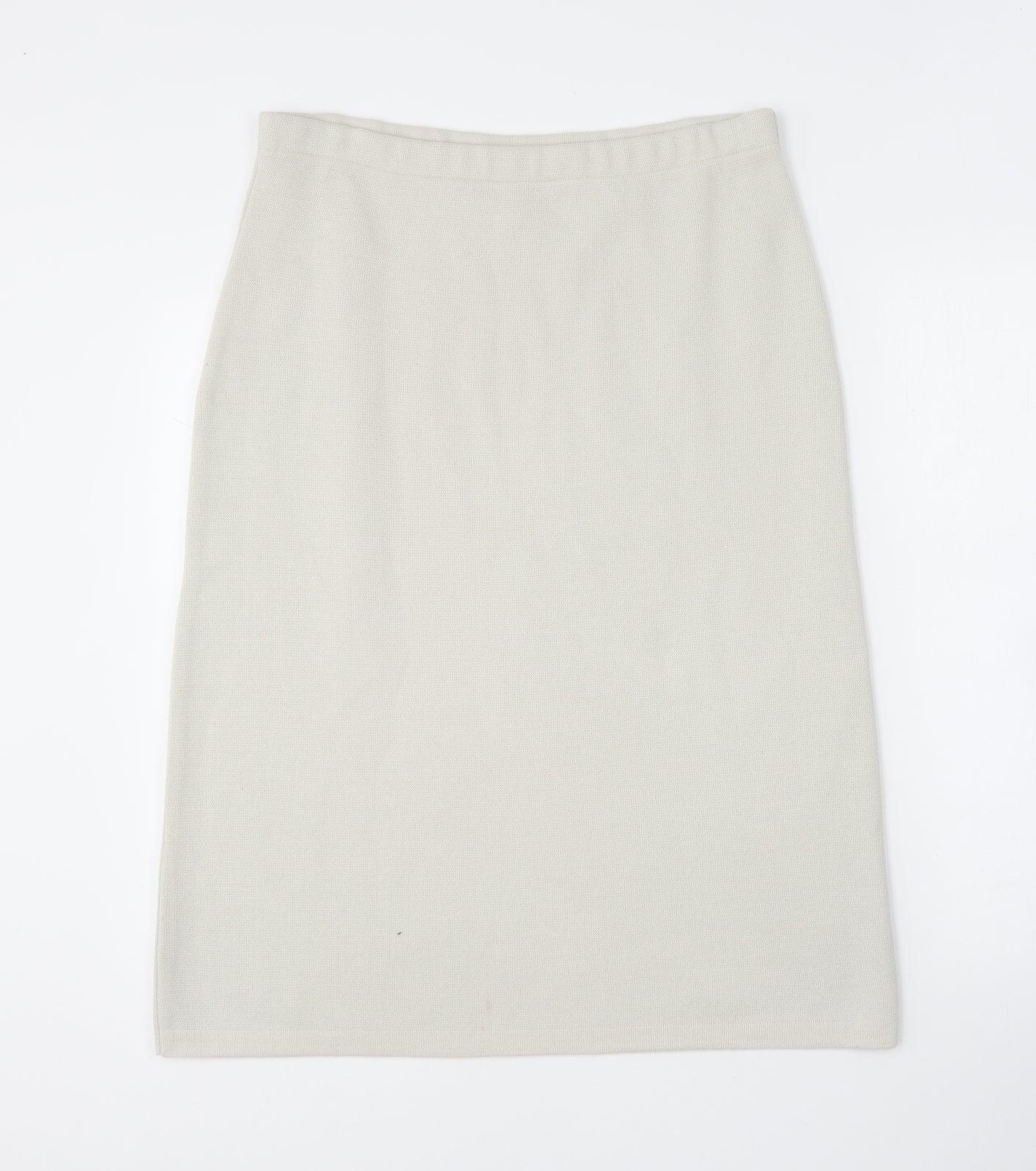 Classics Womens Beige Acrylic A-Line Skirt Size 12