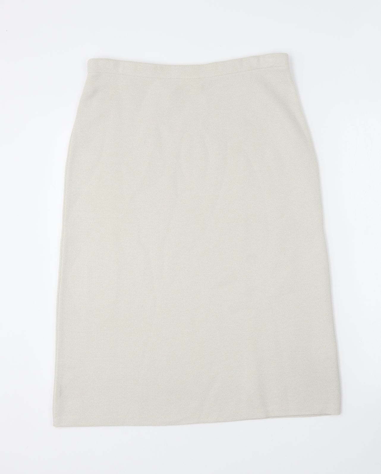 Classics Womens Beige Acrylic A-Line Skirt Size 12