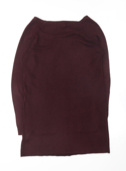 Atmosphere Womens Purple Round Neck Acrylic Pullover Jumper Size 12