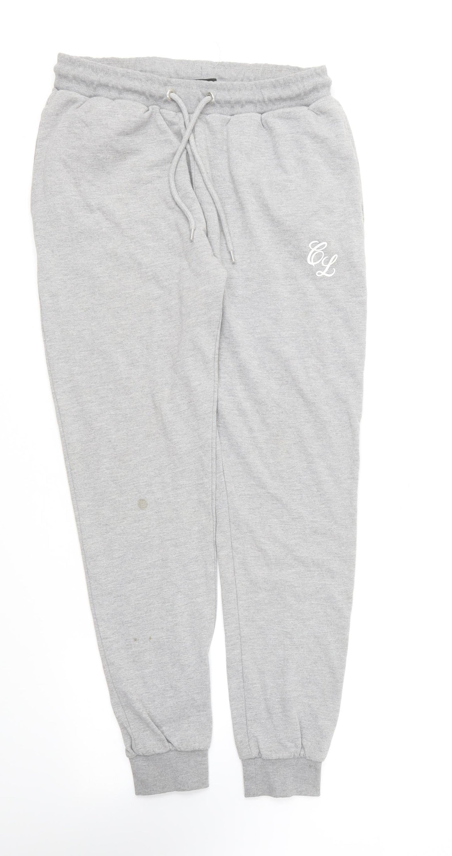 Closure Womens Grey Cotton Jogger Trousers Size XL L23 in Regular