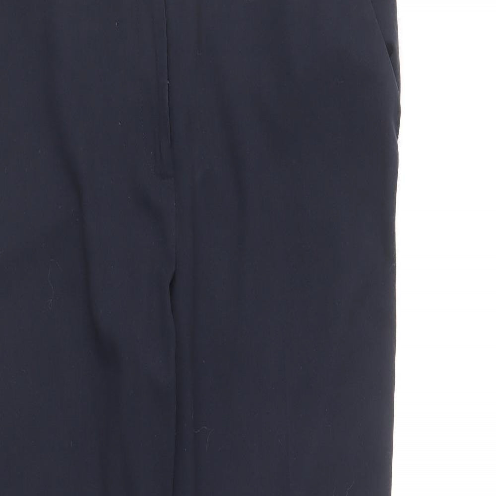Womens UK Size 12 M&Co Regular Fit  Blue Trousers