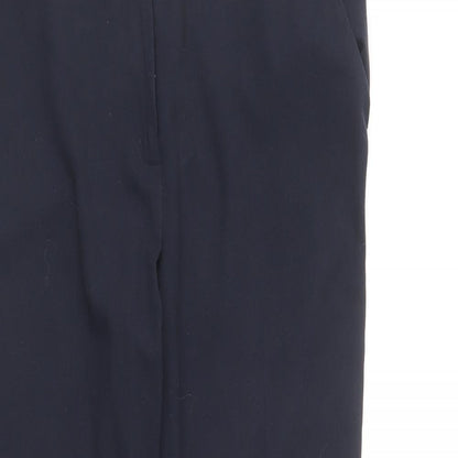 Womens UK Size 12 M&Co Regular Fit  Blue Trousers