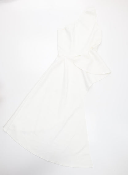 Womens UK Size S Preworn White Basic Blouse