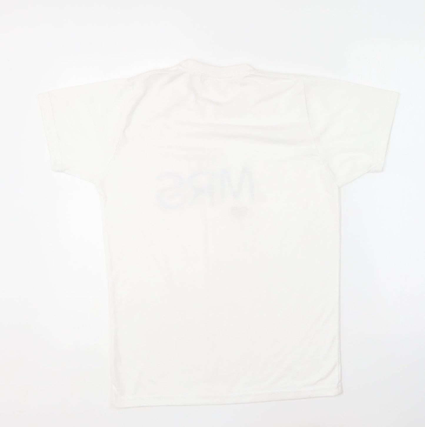 Womens UK Size S Stars & Stripes White Basic T-Shirt