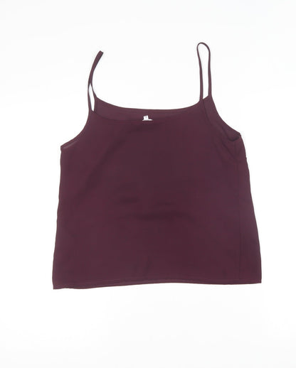 Womens UK Size 10 New Look Purple Camisole T-Shirt