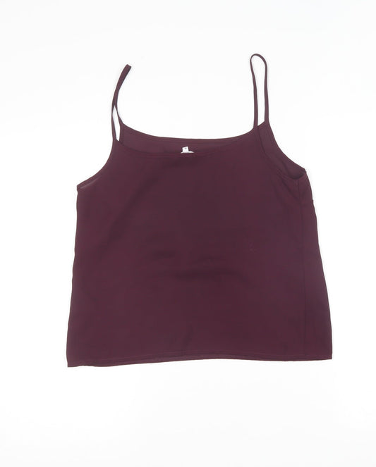 Womens UK Size 10 New Look Purple Camisole T-Shirt