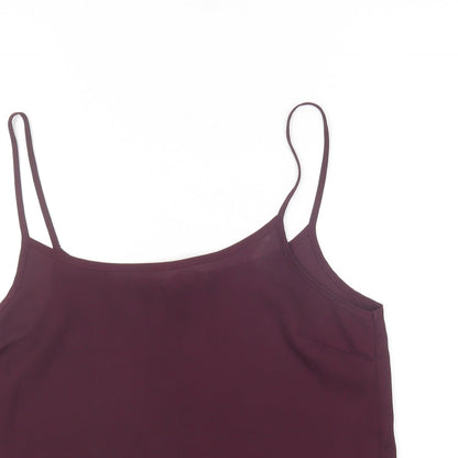 Womens UK Size 10 New Look Purple Camisole T-Shirt