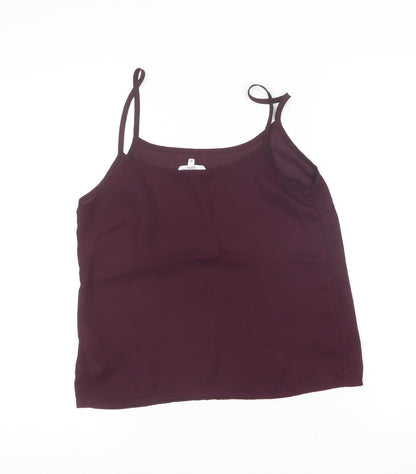 Womens UK Size 6 New Look Purple Camisole Blouse