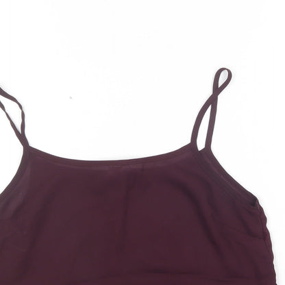 Womens UK Size 6 New Look Purple Camisole Blouse