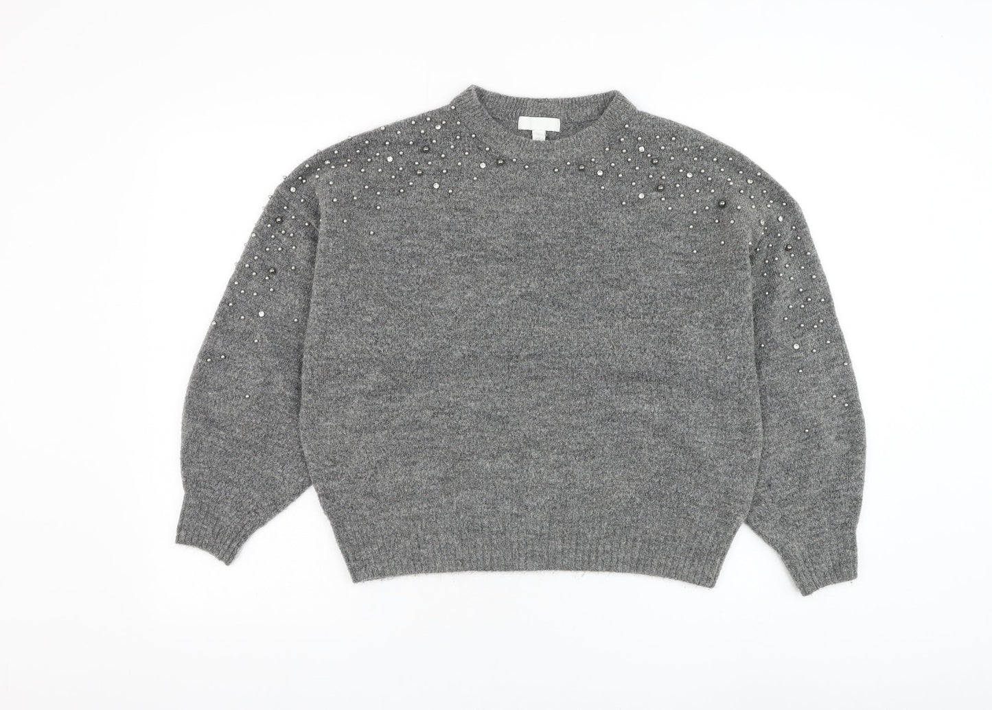 Womens UK Size M H&M Grey Pullover Jumper