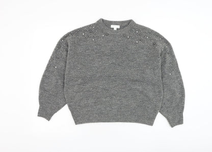 Womens UK Size M H&M Grey Pullover Jumper