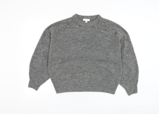 Womens UK Size M H&M Grey Pullover Jumper