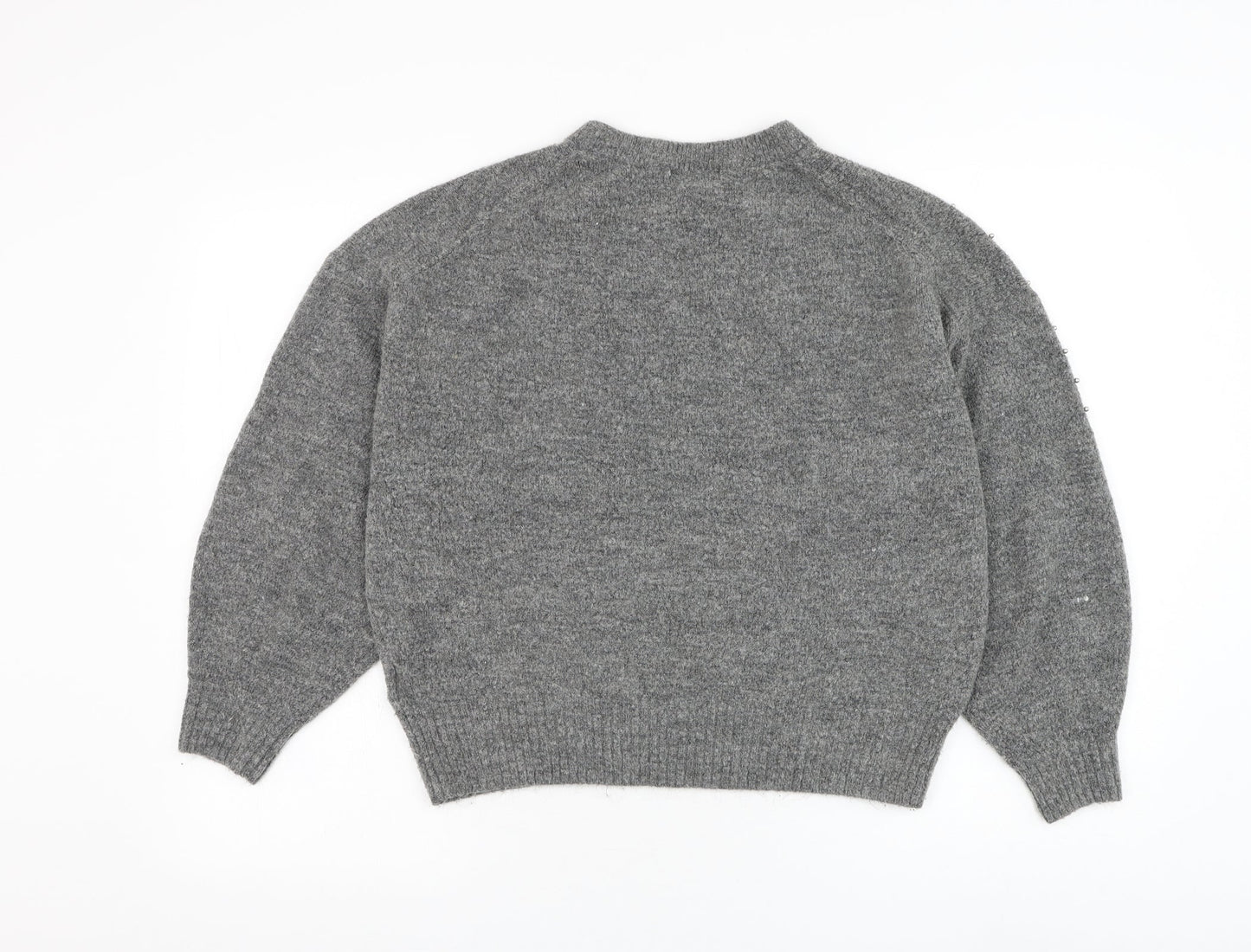 Womens UK Size M H&M Grey Pullover Jumper