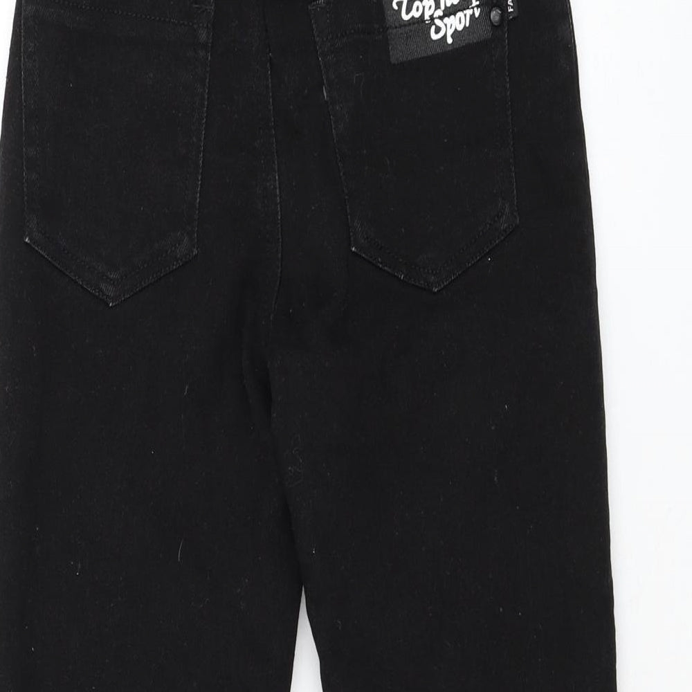 Fashion Cowboy Girls Black Polyester Skinny Jeans Size 11 Years Regular Pullover