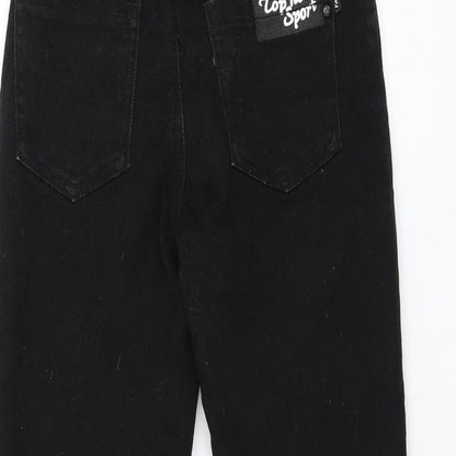 Fashion Cowboy Girls Black Polyester Skinny Jeans Size 11 Years Regular Pullover