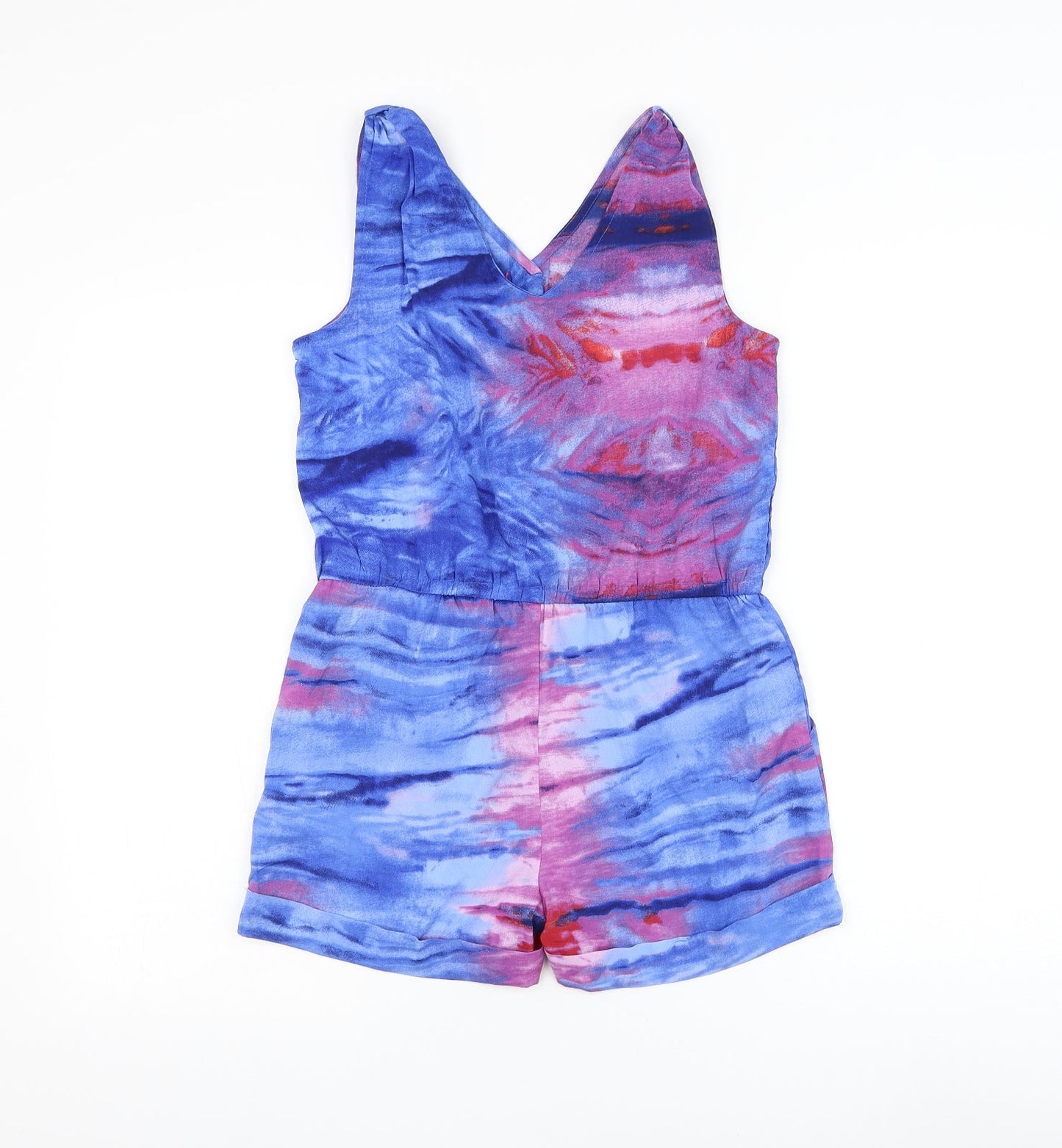 Womens UK Size XS Preworn One-Piece Blue Bodysuit