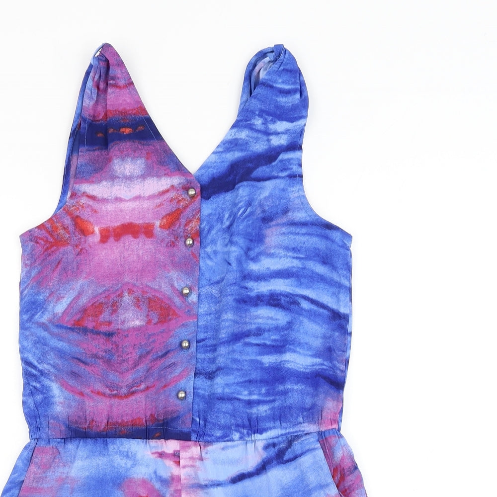 Womens UK Size XS Preworn One-Piece Blue Bodysuit