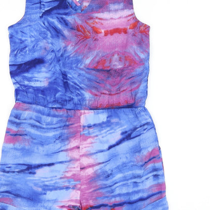 Womens UK Size XS Preworn One-Piece Blue Bodysuit